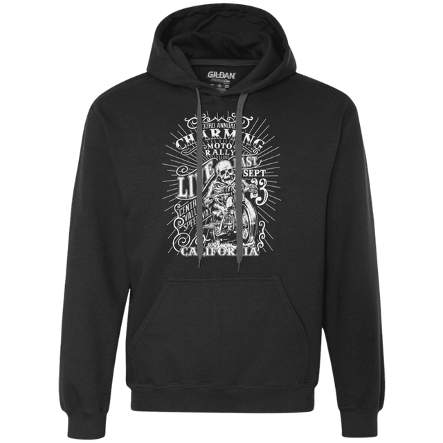 Sweatshirts Black / S Charming Moto Rally Premium Fleece Hoodie