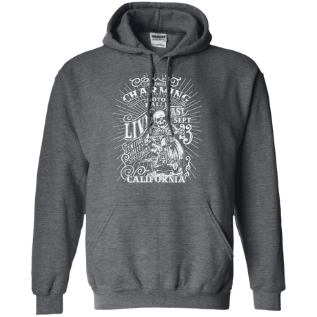 Sweatshirts Dark Heather / S Charming Moto Rally Pullover Hoodie