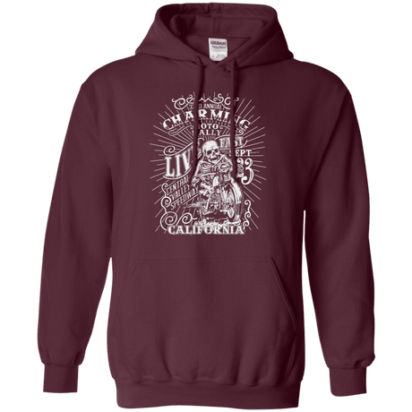 Sweatshirts Maroon / S Charming Moto Rally Pullover Hoodie