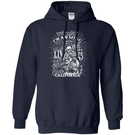 Sweatshirts Navy / S Charming Moto Rally Pullover Hoodie