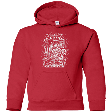 Sweatshirts Red / YS Charming Moto Rally Youth Hoodie