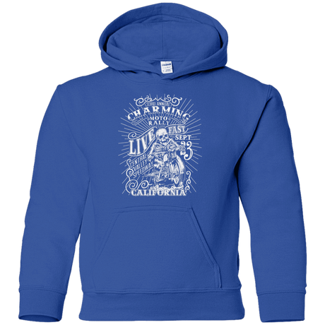 Sweatshirts Royal / YS Charming Moto Rally Youth Hoodie