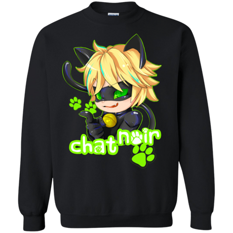 Sweatshirts Black / Small Chat Noir Crewneck Sweatshirt