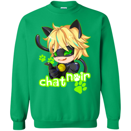 Sweatshirts Irish Green / Small Chat Noir Crewneck Sweatshirt