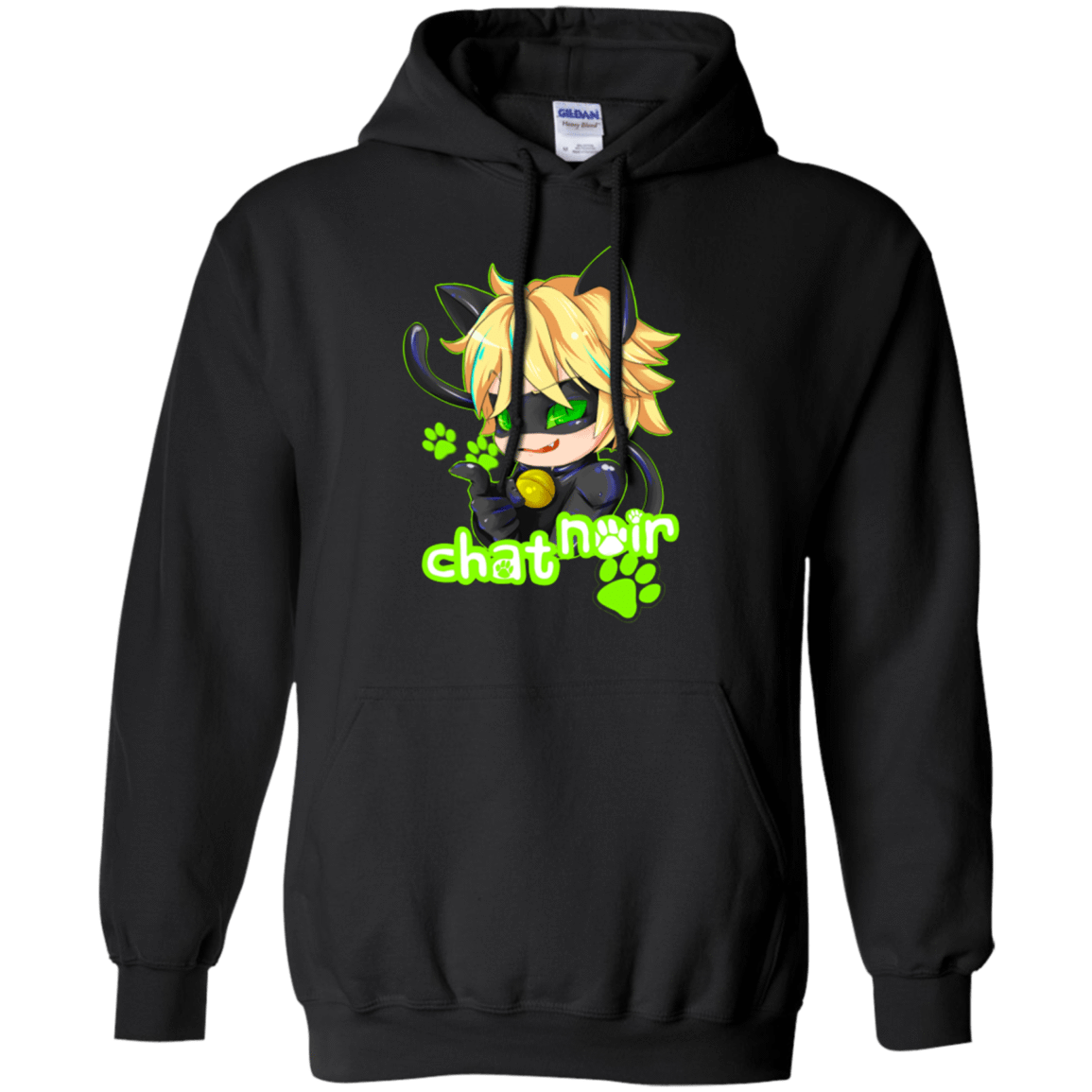 Sweatshirts Black / Small Chat Noir Pullover Hoodie