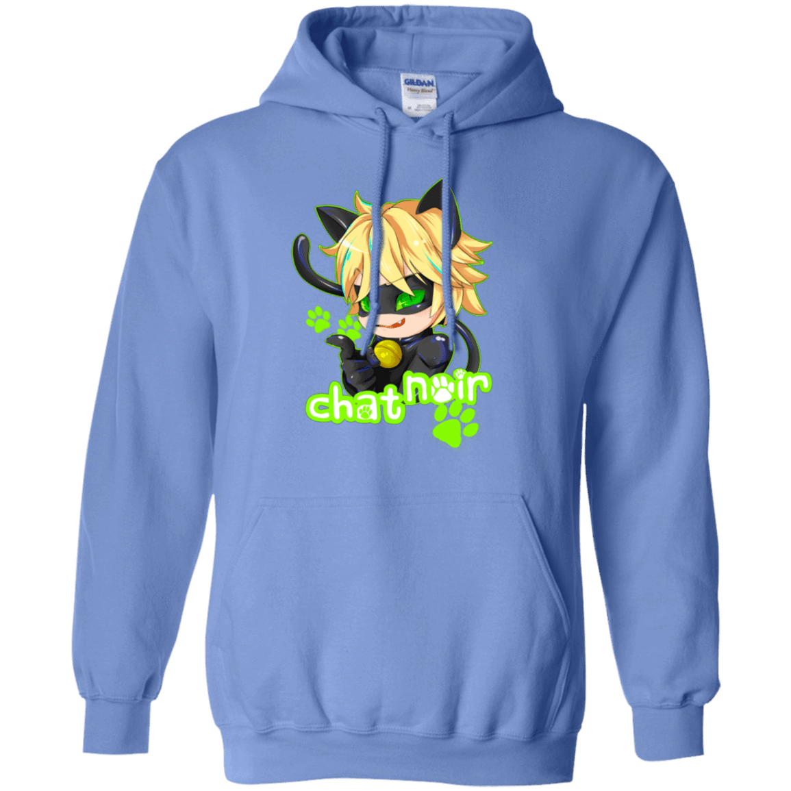 Sweatshirts Carolina Blue / Small Chat Noir Pullover Hoodie