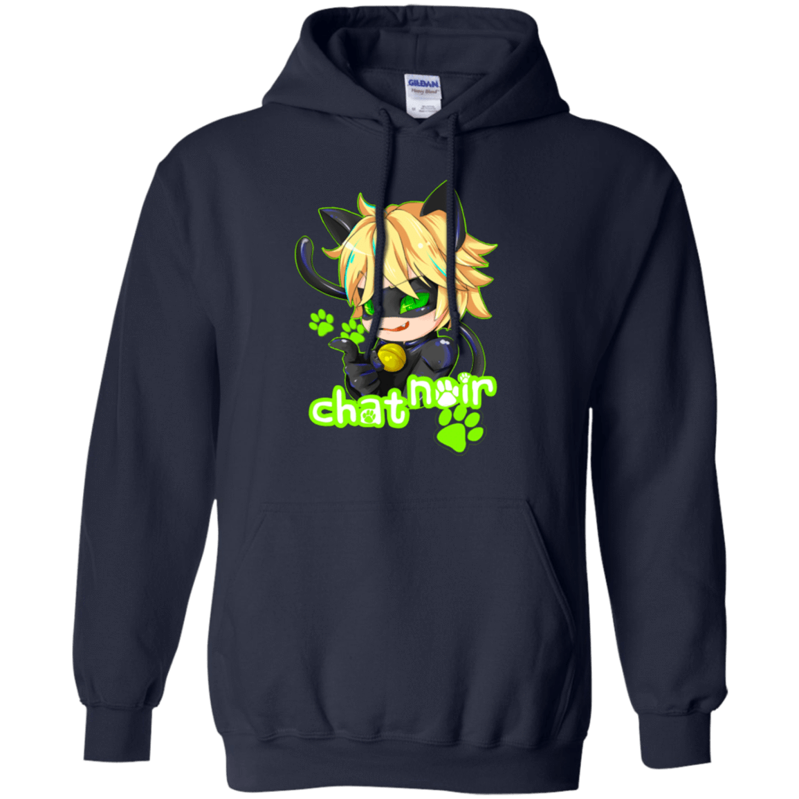 Sweatshirts Navy / Small Chat Noir Pullover Hoodie