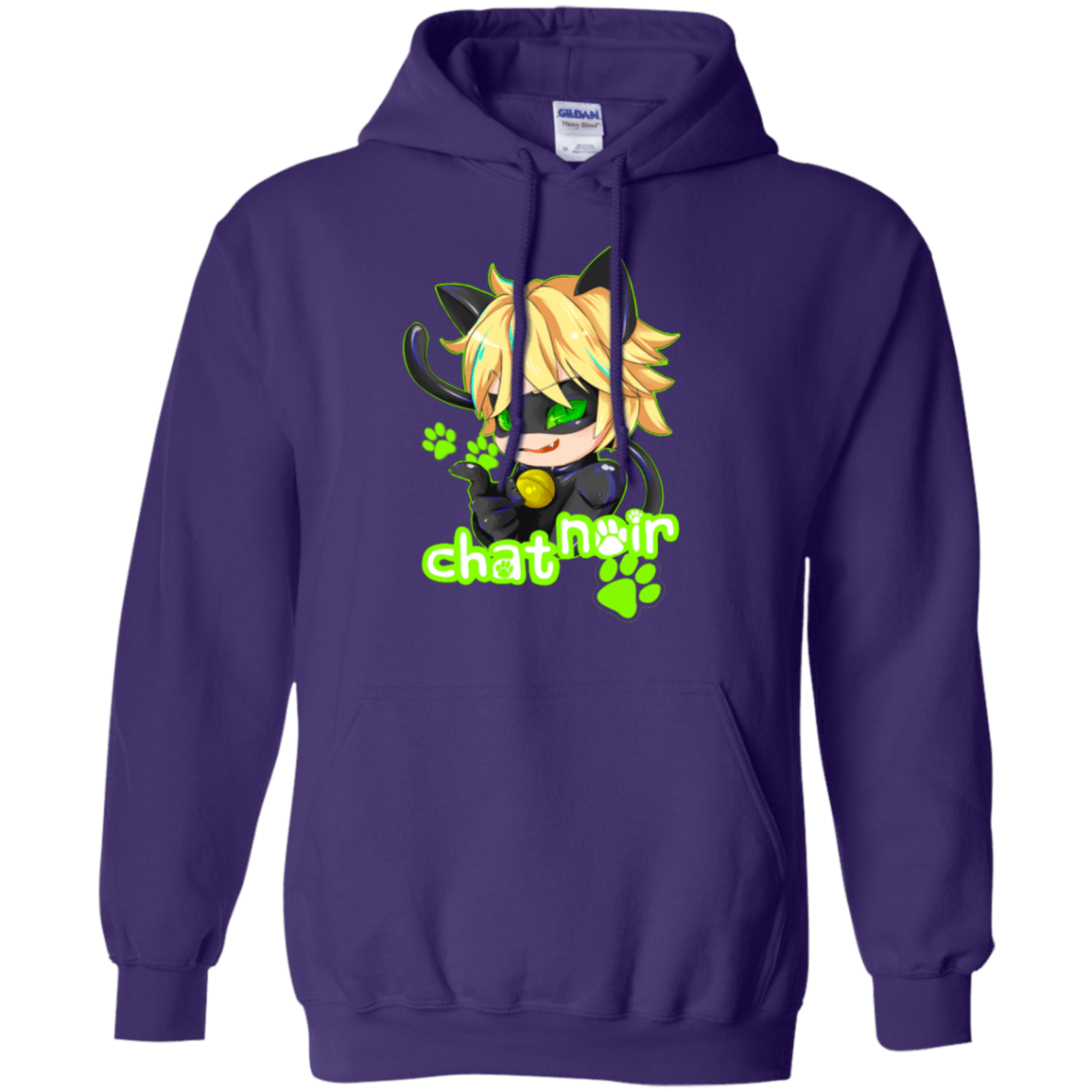 Sweatshirts Purple / Small Chat Noir Pullover Hoodie