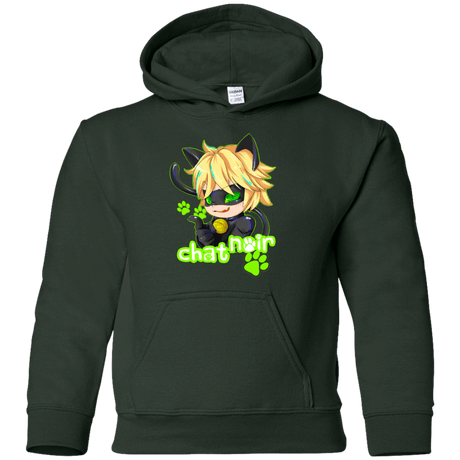 Sweatshirts Forest Green / YS Chat Noir Youth Hoodie
