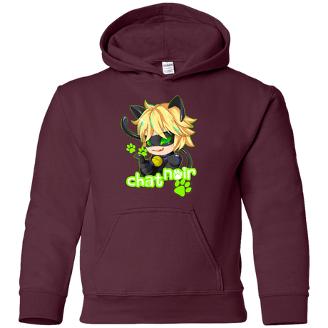 Sweatshirts Maroon / YS Chat Noir Youth Hoodie