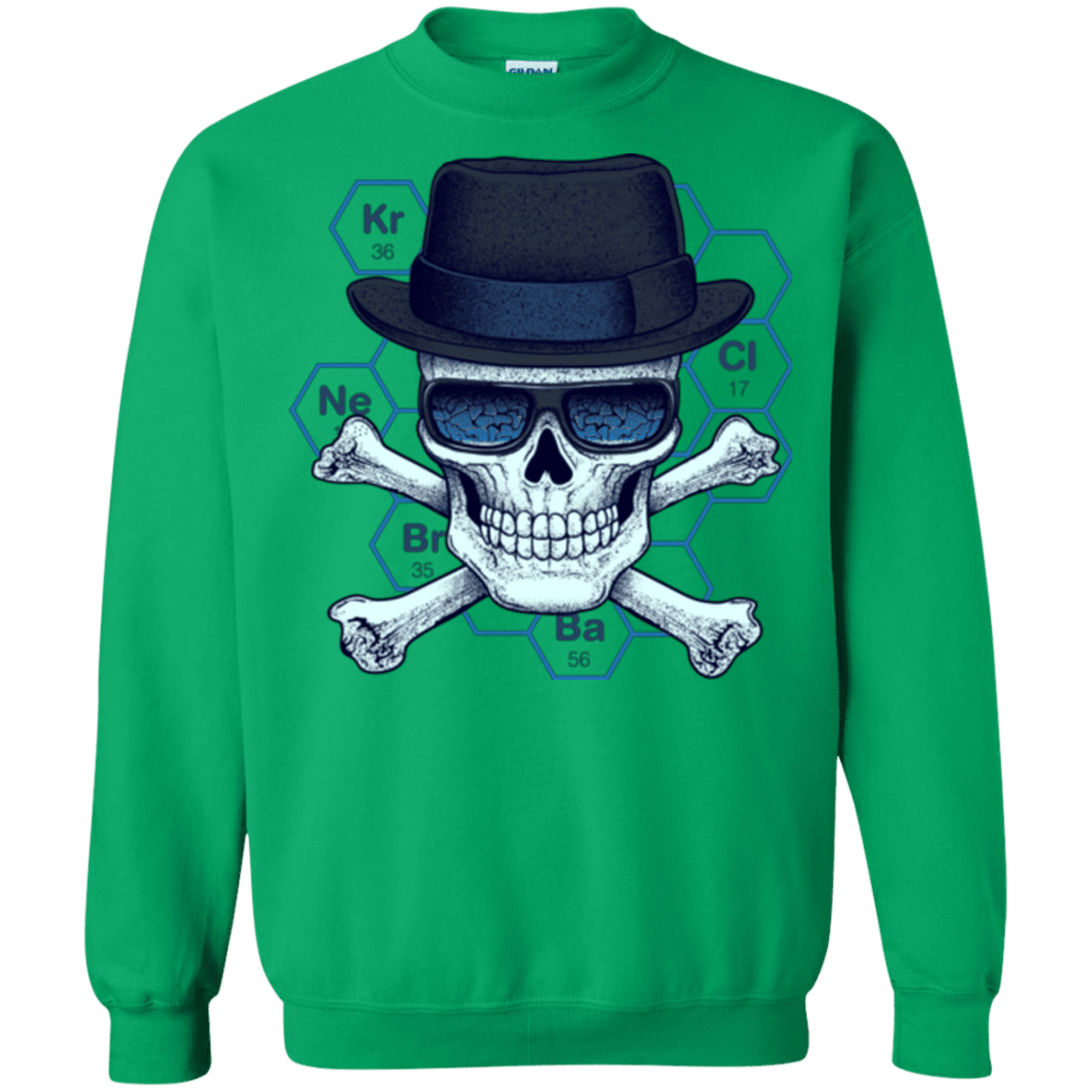 Sweatshirts Irish Green / Small Chemical head Crewneck Sweatshirt