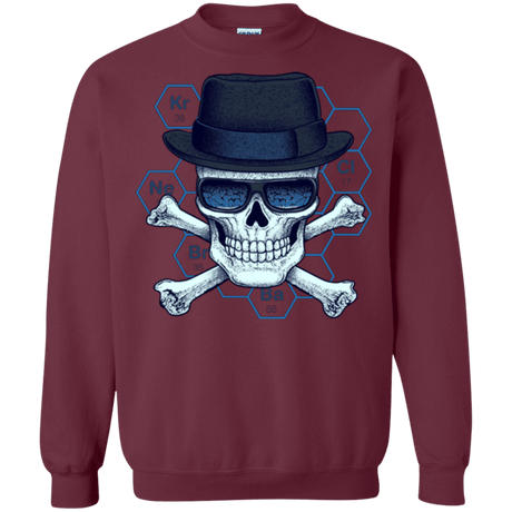 Sweatshirts Maroon / Small Chemical head Crewneck Sweatshirt