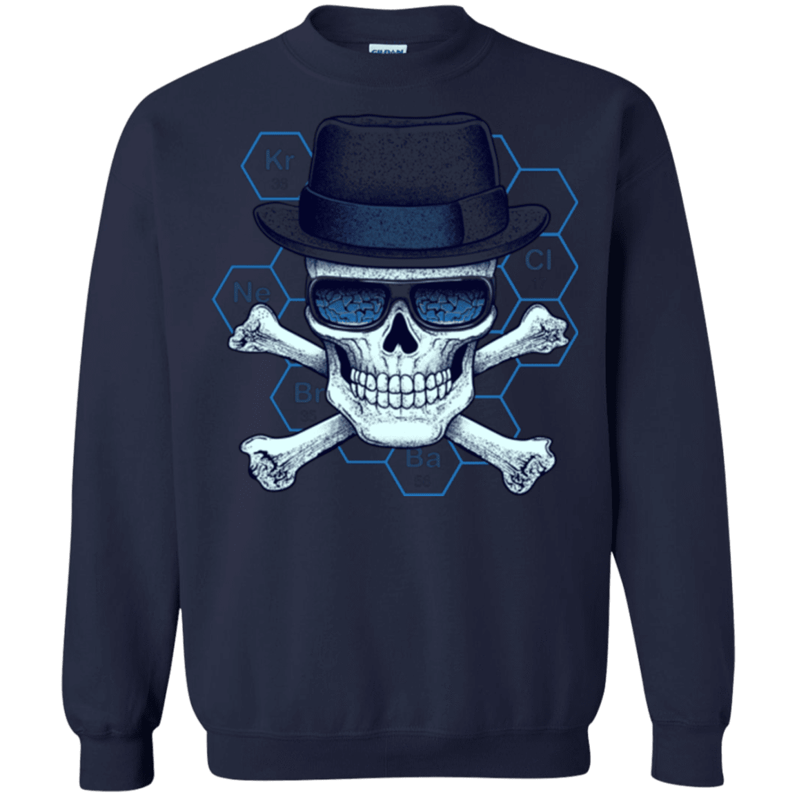 Sweatshirts Navy / Small Chemical head Crewneck Sweatshirt
