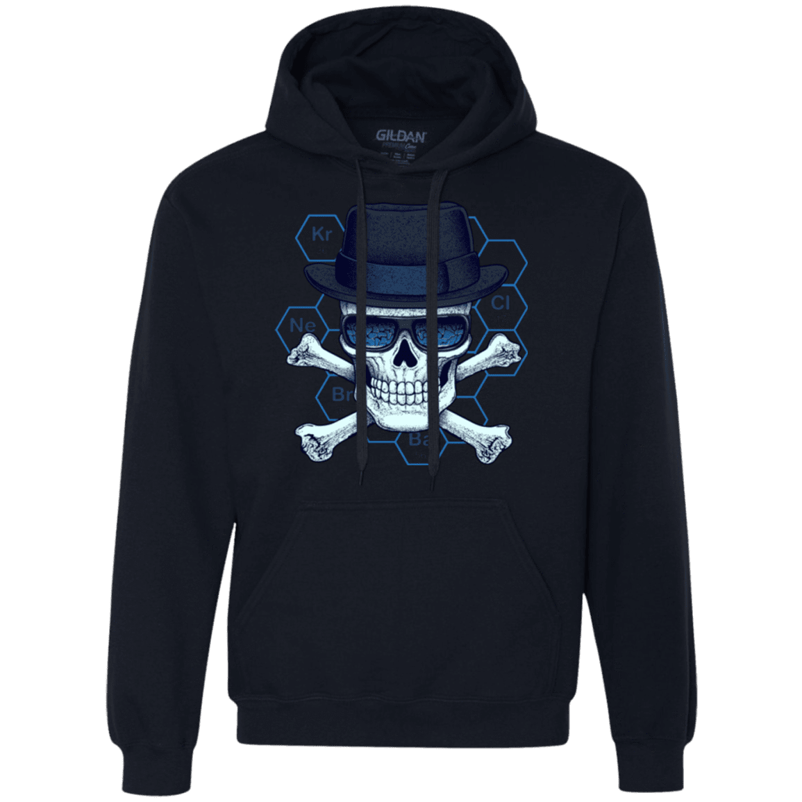 Sweatshirts Navy / Small Chemical head Premium Fleece Hoodie