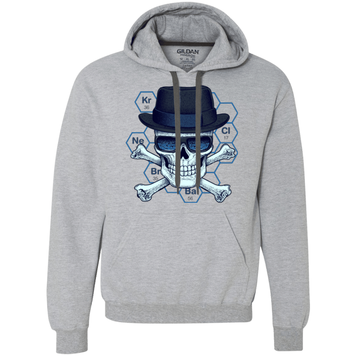 Sweatshirts Sport Grey / Small Chemical head Premium Fleece Hoodie