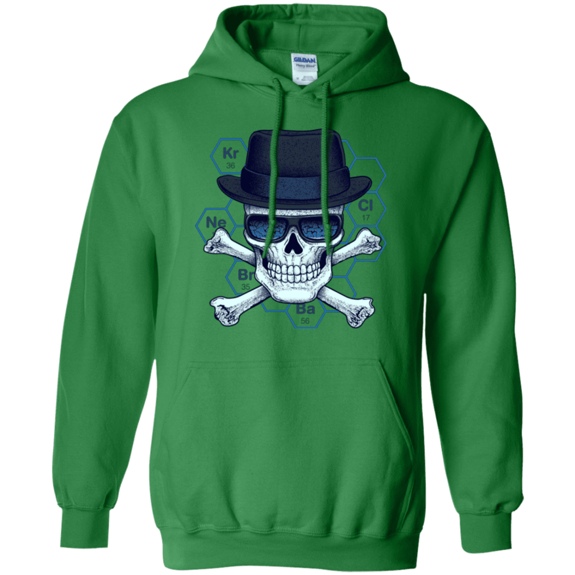 Sweatshirts Irish Green / Small Chemical head Pullover Hoodie