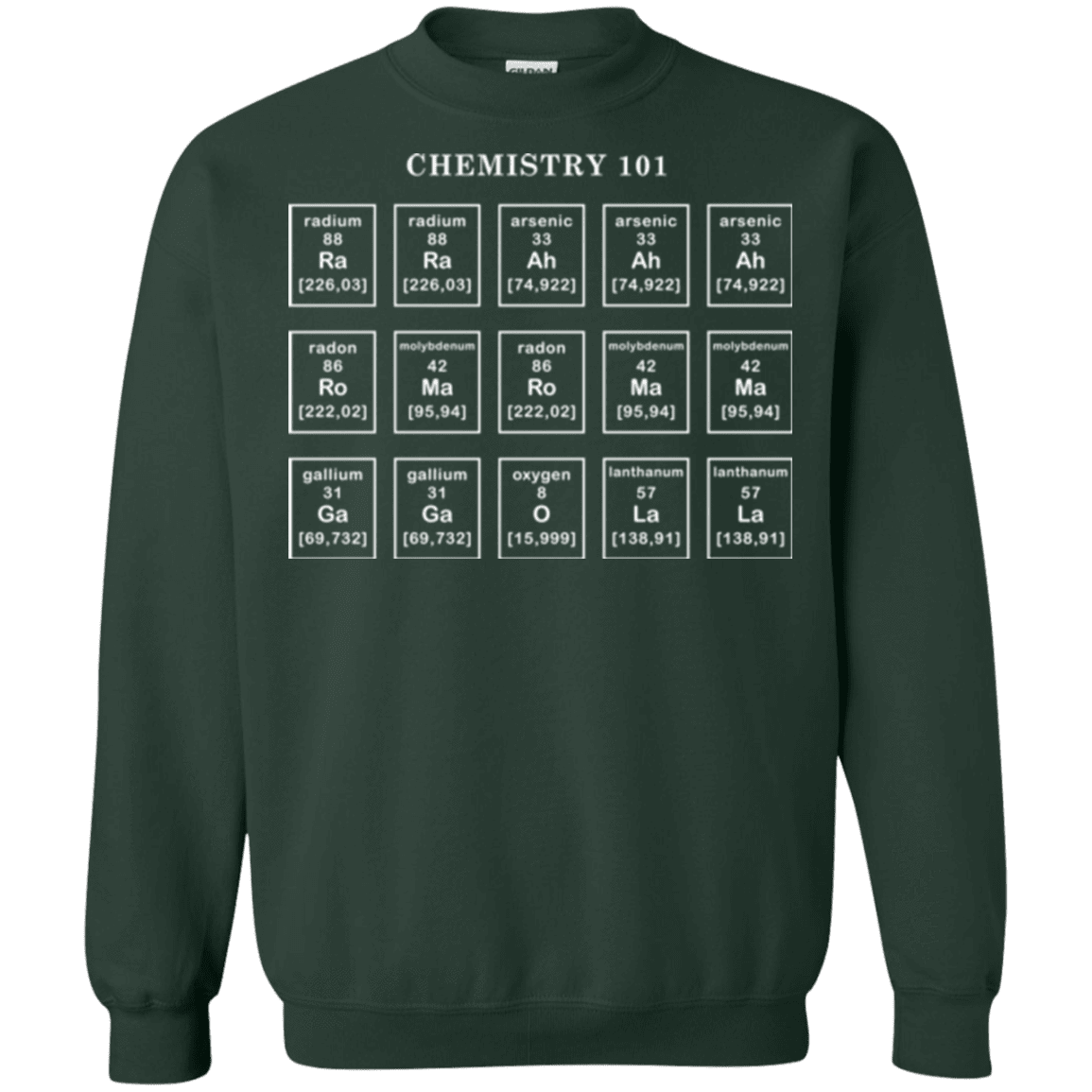 Sweatshirts Forest Green / Small Chemistry Lesson Crewneck Sweatshirt