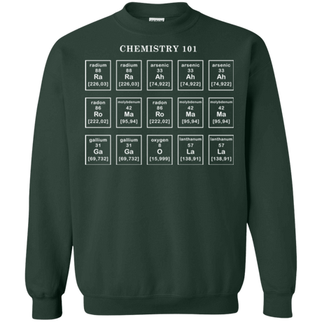 Sweatshirts Forest Green / Small Chemistry Lesson Crewneck Sweatshirt