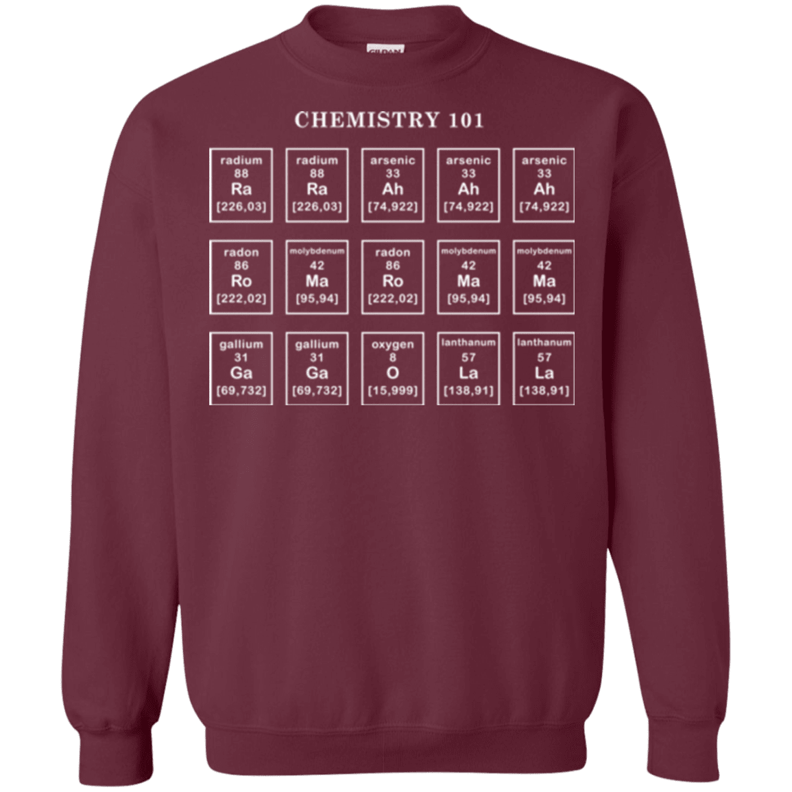 Sweatshirts Maroon / Small Chemistry Lesson Crewneck Sweatshirt