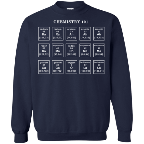 Sweatshirts Navy / Small Chemistry Lesson Crewneck Sweatshirt