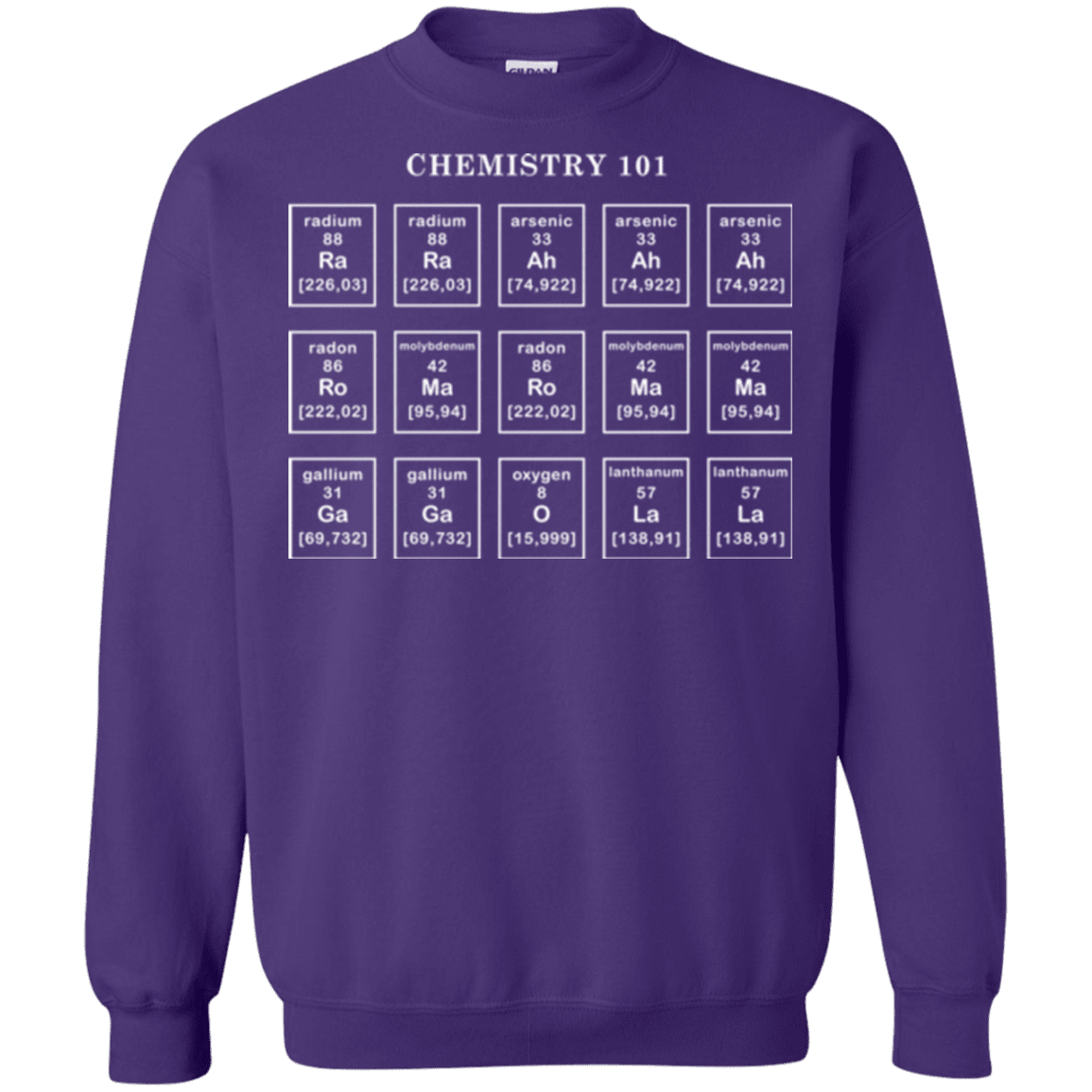 Sweatshirts Purple / Small Chemistry Lesson Crewneck Sweatshirt