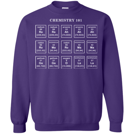 Sweatshirts Purple / Small Chemistry Lesson Crewneck Sweatshirt