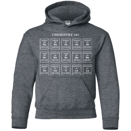 Sweatshirts Dark Heather / YS Chemistry Lesson Youth Hoodie