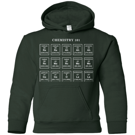 Sweatshirts Forest Green / YS Chemistry Lesson Youth Hoodie