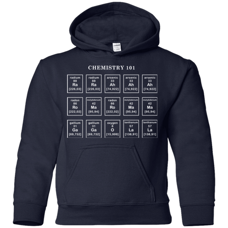 Sweatshirts Navy / YS Chemistry Lesson Youth Hoodie