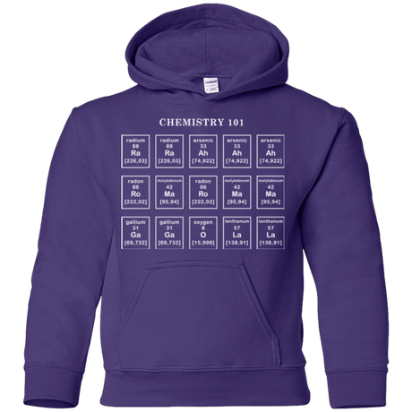 Sweatshirts Purple / YS Chemistry Lesson Youth Hoodie