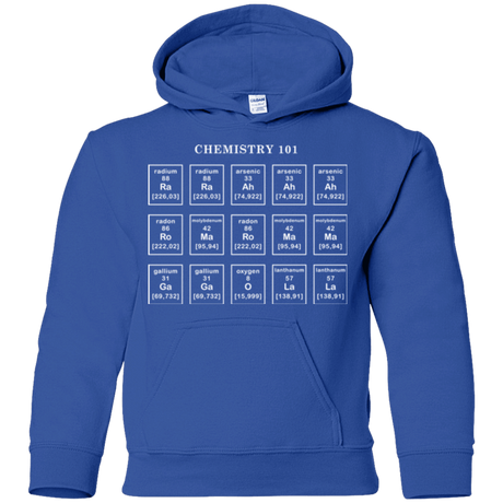 Sweatshirts Royal / YS Chemistry Lesson Youth Hoodie