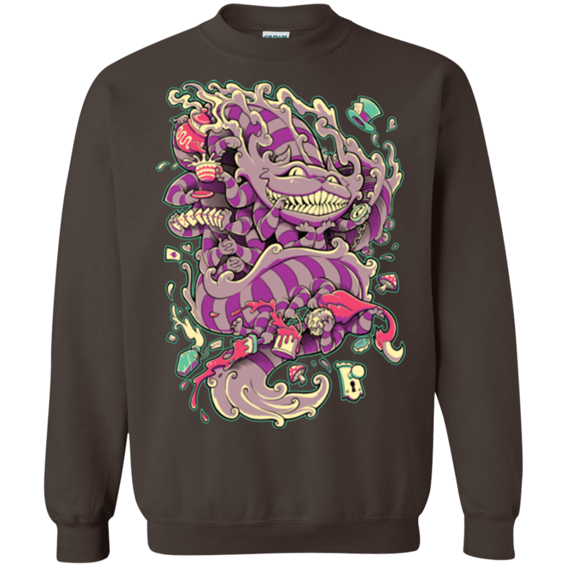 Sweatshirts Dark Chocolate / Small Cheshire Dragon Crewneck Sweatshirt