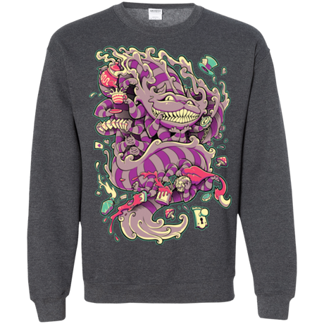 Sweatshirts Dark Heather / Small Cheshire Dragon Crewneck Sweatshirt