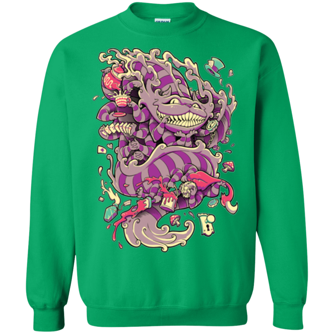 Sweatshirts Irish Green / Small Cheshire Dragon Crewneck Sweatshirt