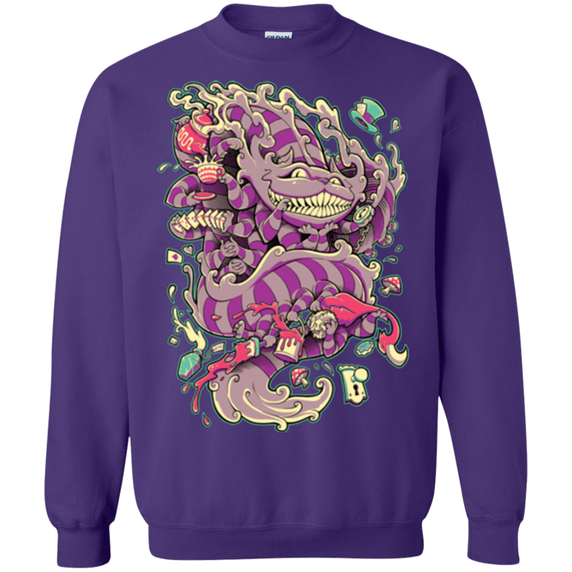 Sweatshirts Purple / Small Cheshire Dragon Crewneck Sweatshirt