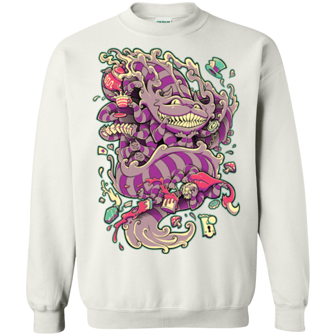 Sweatshirts White / Small Cheshire Dragon Crewneck Sweatshirt