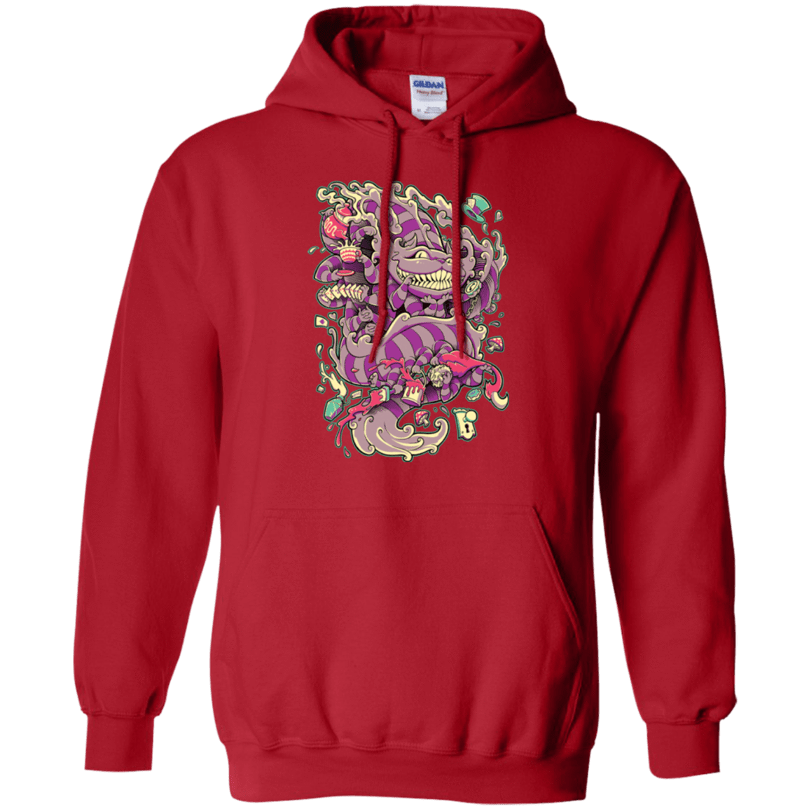 Sweatshirts Red / Small Cheshire Dragon Pullover Hoodie