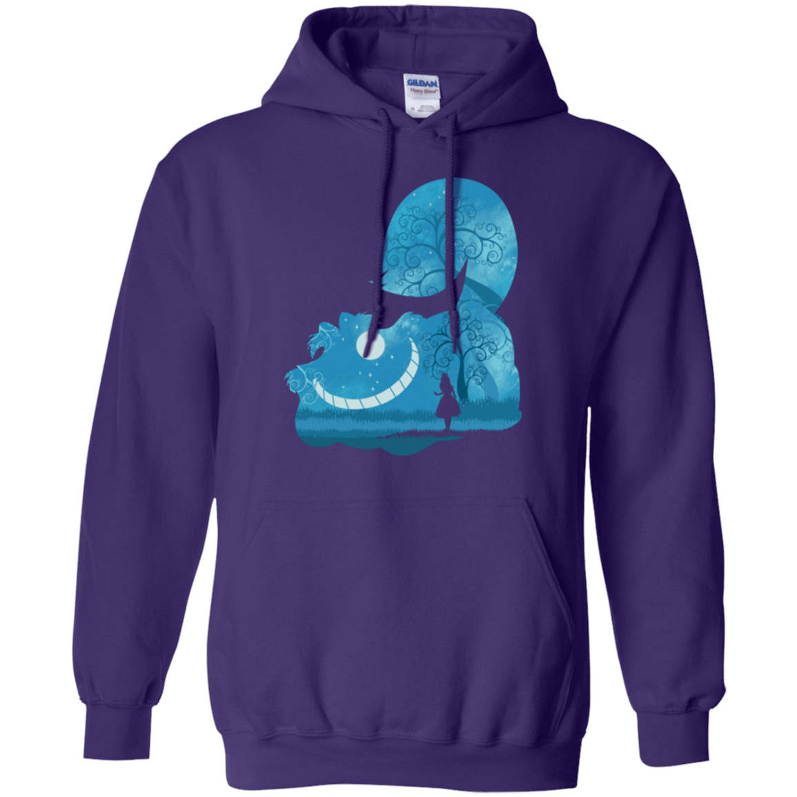 Sweatshirts Purple / S Cheshire Portrait Pullover Hoodie