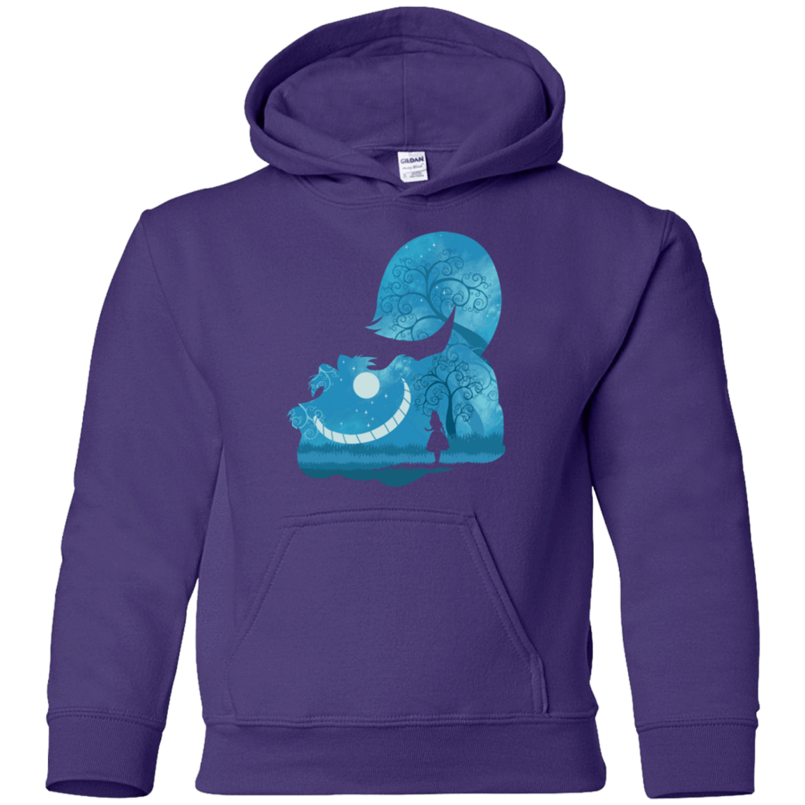 Sweatshirts Purple / YS Cheshire Portrait Youth Hoodie