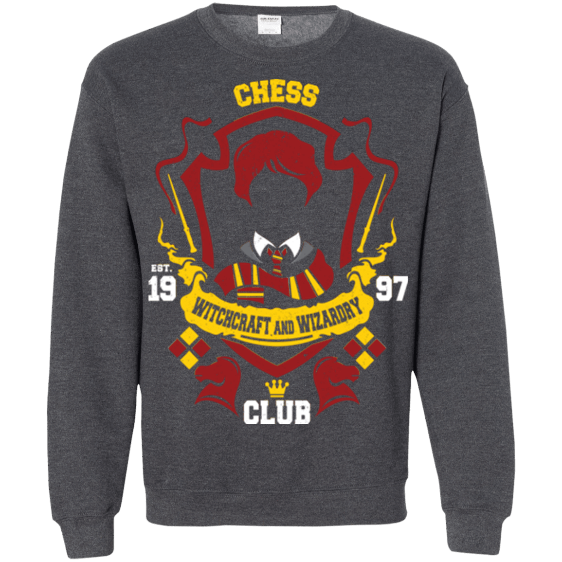 Sweatshirts Dark Heather / Small Chess Club Crewneck Sweatshirt