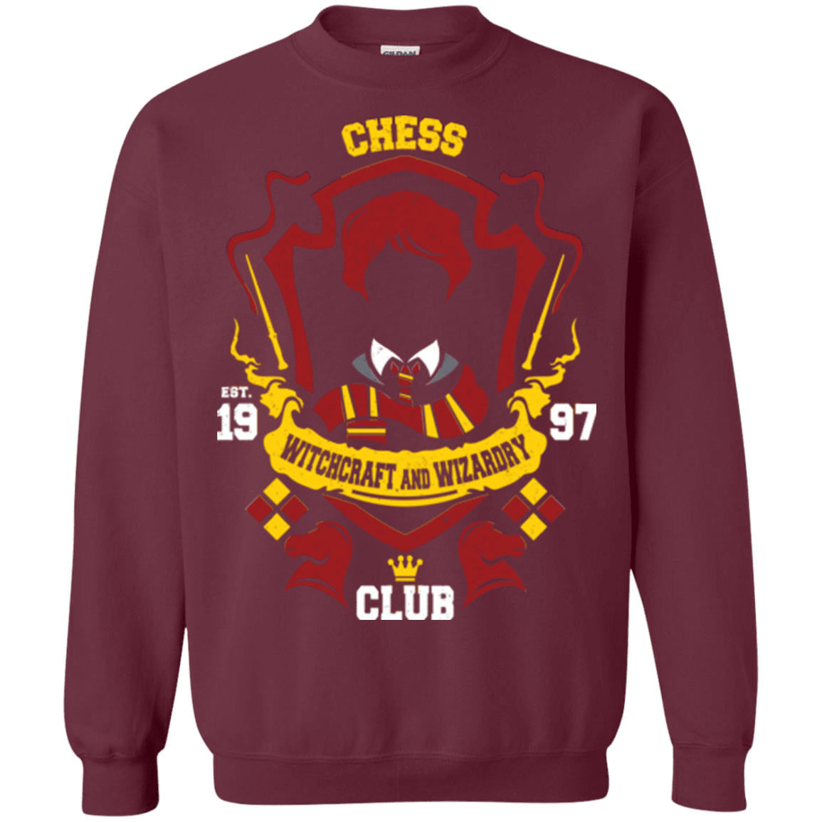 Sweatshirts Maroon / Small Chess Club Crewneck Sweatshirt