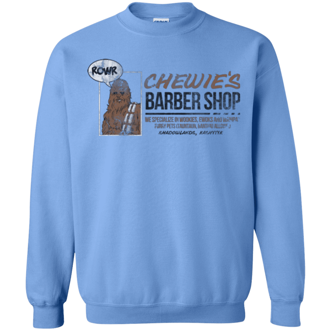 Sweatshirts Carolina Blue / Small Chewie's Barber Shop Crewneck Sweatshirt