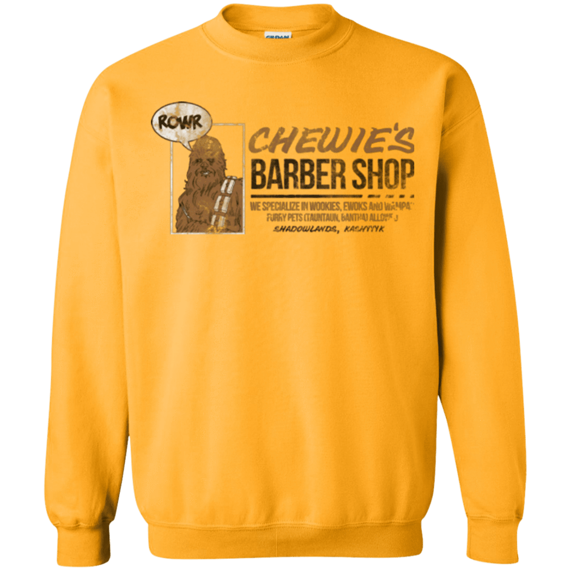 Sweatshirts Gold / Small Chewie's Barber Shop Crewneck Sweatshirt