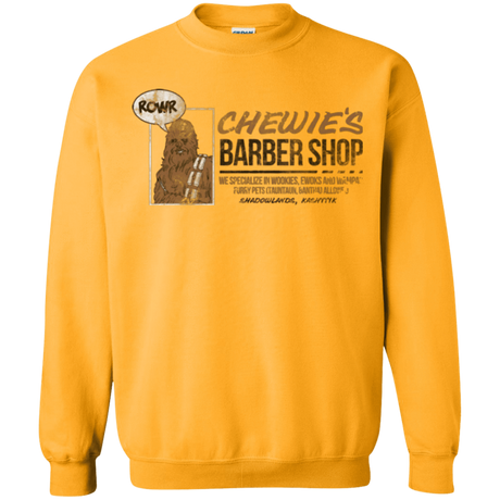 Sweatshirts Gold / Small Chewie's Barber Shop Crewneck Sweatshirt