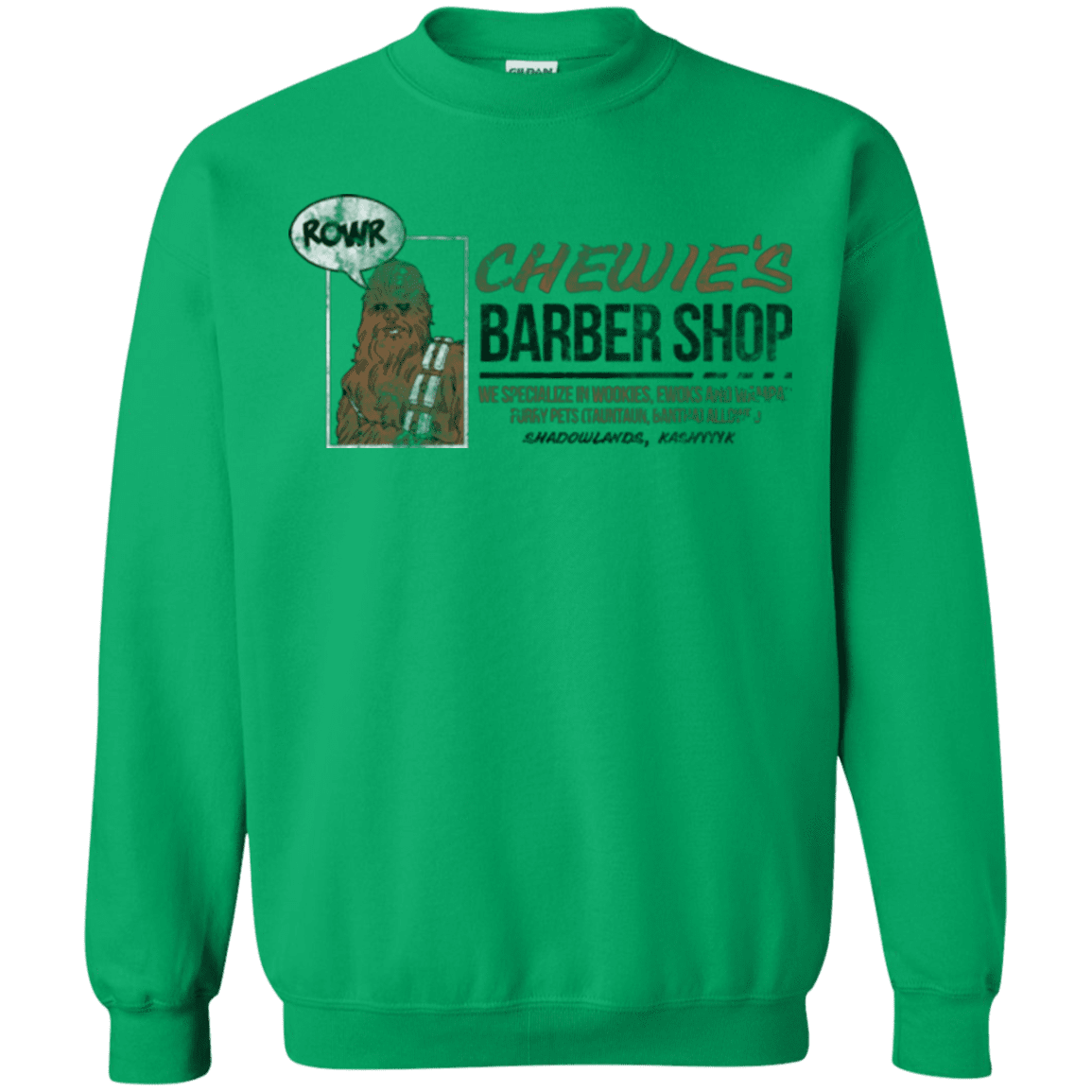 Sweatshirts Irish Green / Small Chewie's Barber Shop Crewneck Sweatshirt