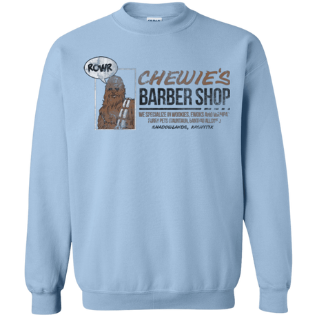 Sweatshirts Light Blue / Small Chewie's Barber Shop Crewneck Sweatshirt