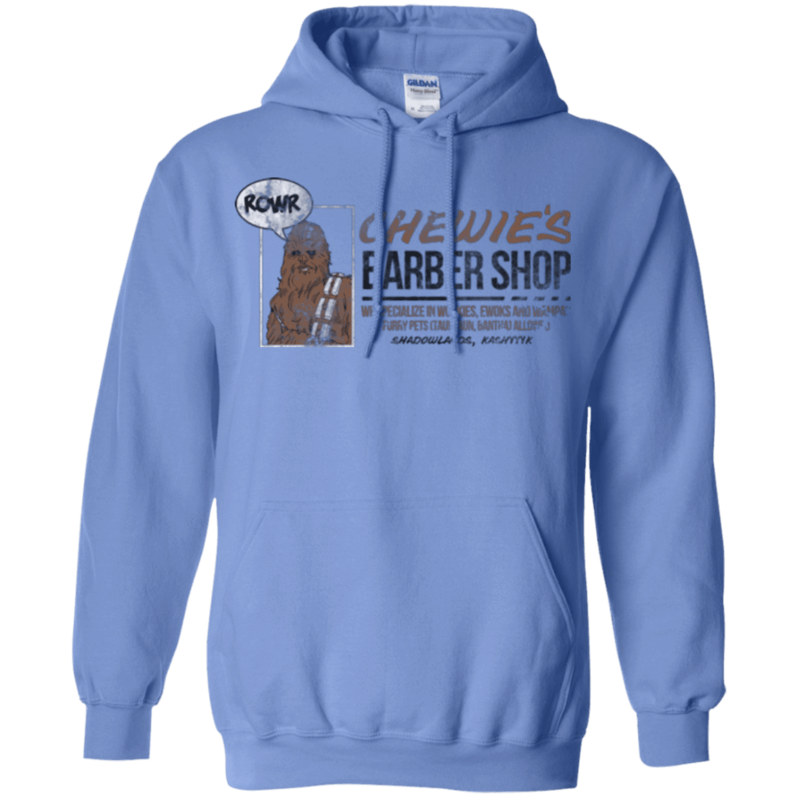 Sweatshirts Carolina Blue / Small Chewie's Barber Shop Pullover Hoodie