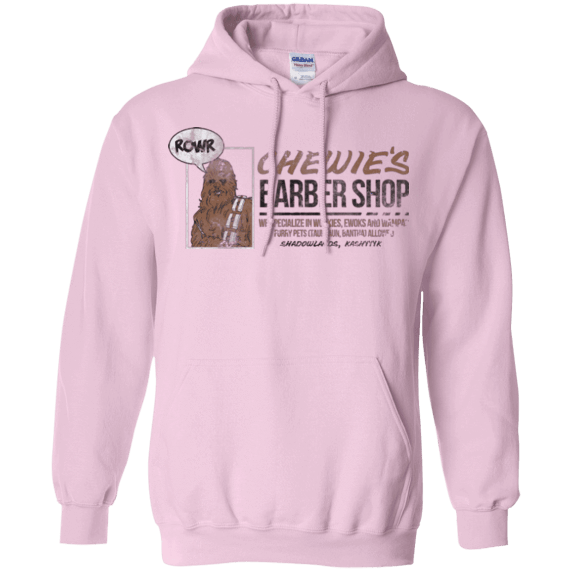 Sweatshirts Light Pink / Small Chewie's Barber Shop Pullover Hoodie