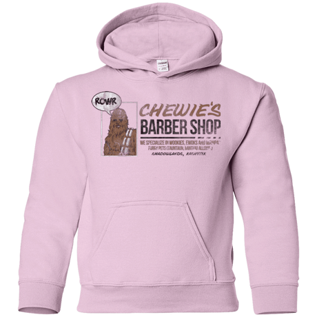 Sweatshirts Light Pink / YS Chewie's Barber Shop Youth Hoodie