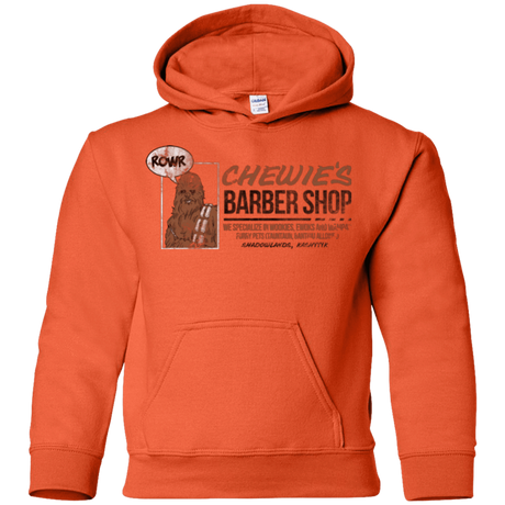 Sweatshirts Orange / YS Chewie's Barber Shop Youth Hoodie